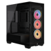 A product image of Corsair 3500X LX-R RGB LINK Mid Tower Case (Black)