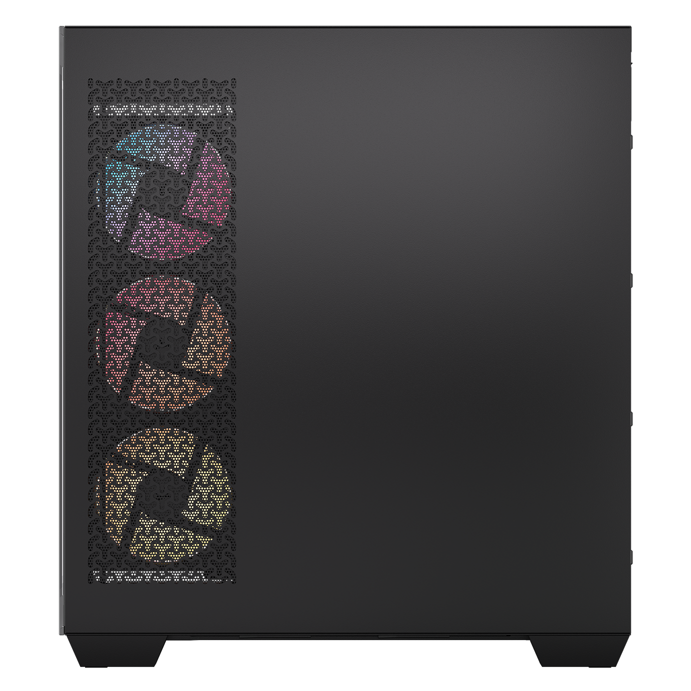 A large main feature product image of Corsair 3500X LX-R RGB LINK Mid Tower Case (Black)