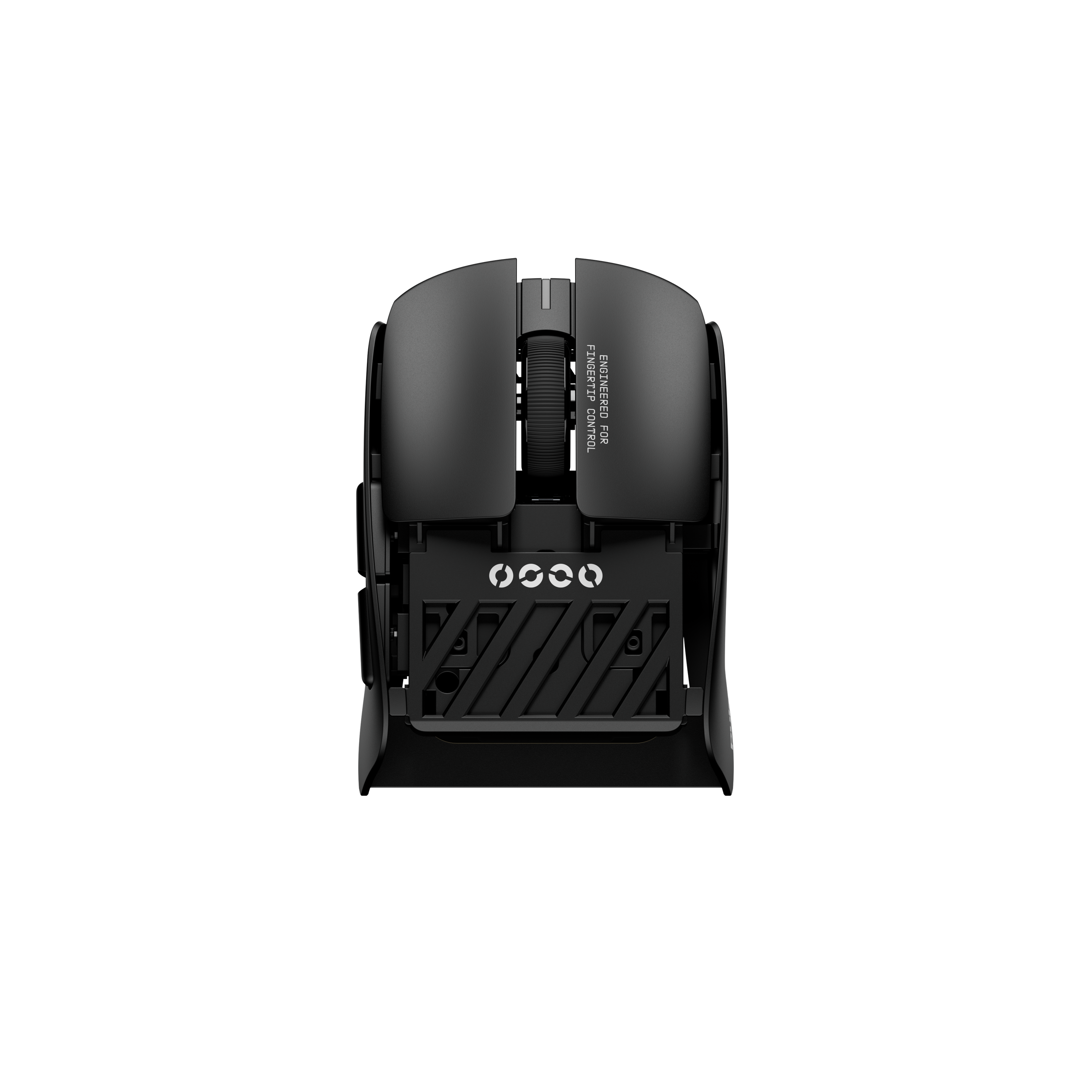 A large main feature product image of Pulsar LAB X2F - 38g Ultra-Lightweight Wireless Fingertip Gaming Mouse (Black)