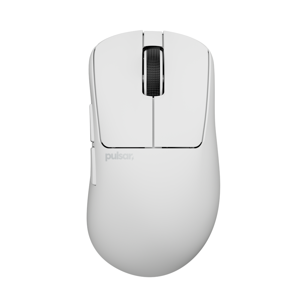 A large main feature product image of Pulsar Xlite CrazyLight - 43g Ultra-Lightweight Wireless Gaming Mouse (Uyuni White)