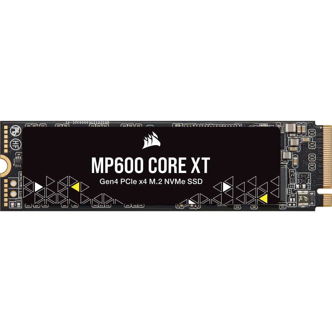 A large main feature product image of Corsair MP600 CORE XT PCIe Gen4 NVMe M.2 SSD - 1TB