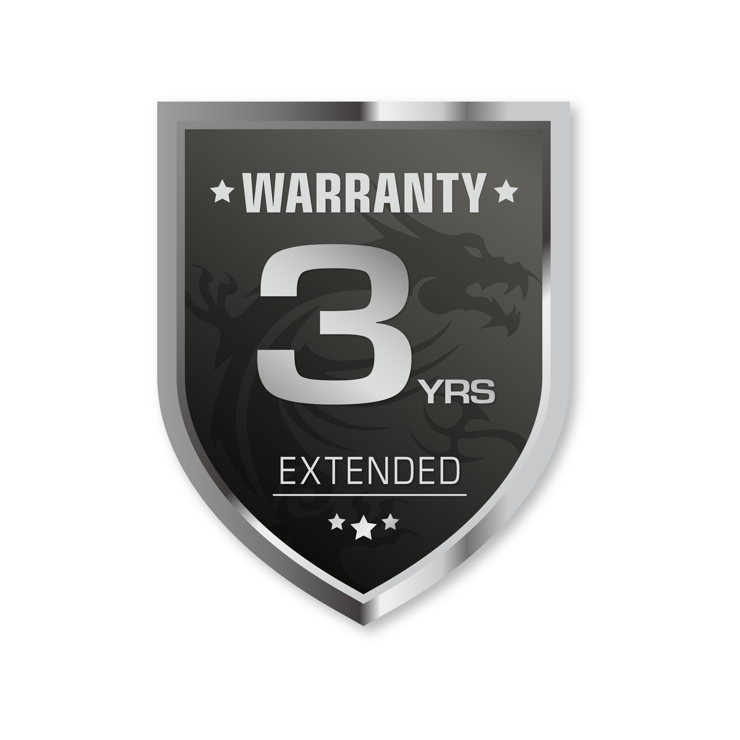 A large main feature product image of MSI Business & Productivity Device 3-Year Warranty Extension
