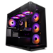 A product image of PLE Twilight RX 9060 XT Prebuilt Ready To Go Gaming PC