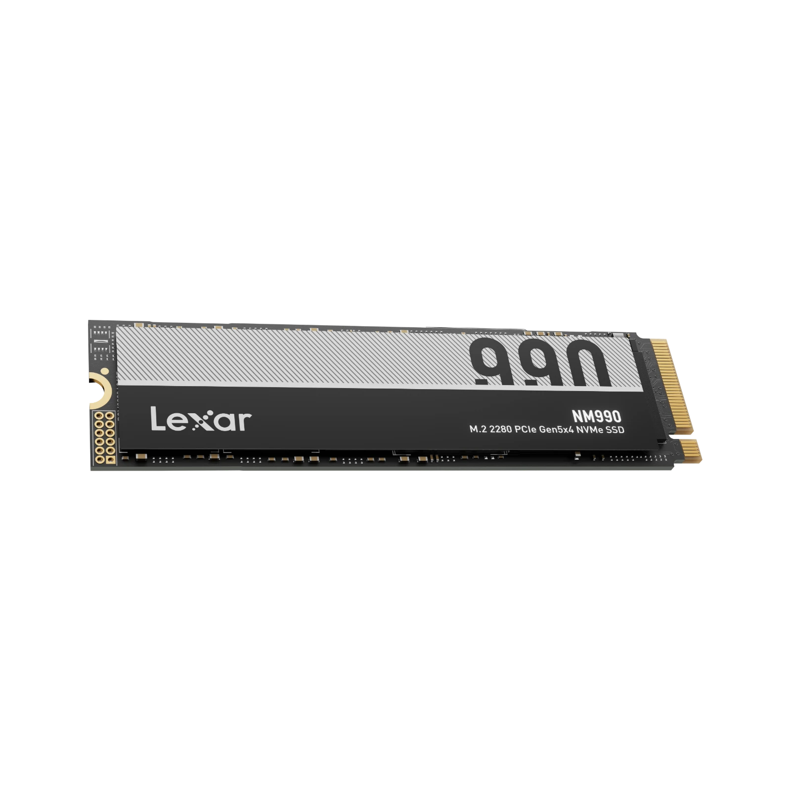 A large main feature product image of Lexar NM990 PCIe Gen5 NVMe M.2 SSD - 2TB