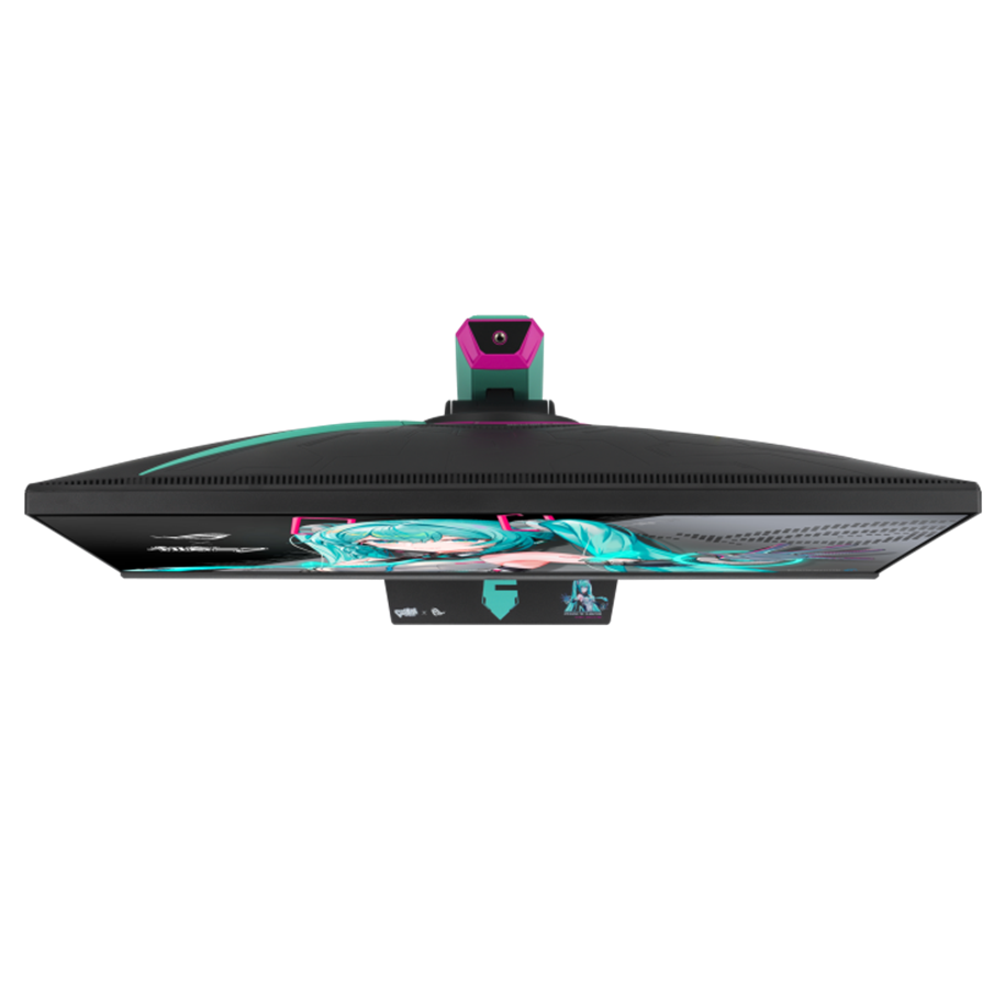 A large main feature product image of ASUS ROG Strix XG27ACMEG-G - 27" 1440p 250Hz Fast IPS Gaming Monitor -  Hatsune Miku Edition