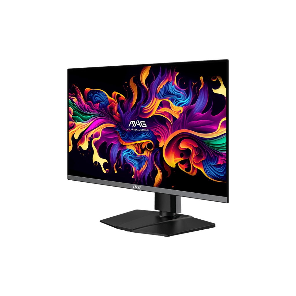 A large main feature product image of MSI MAG 272QP QD-OLED X50 - 27" 1440p 500Hz 0.03ms QD-OLED Gaming Monitor