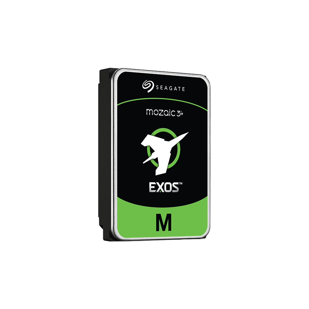 A large main feature product image of Seagate EXOS M 3.5" Enterprise HDD - 28TB 512MB