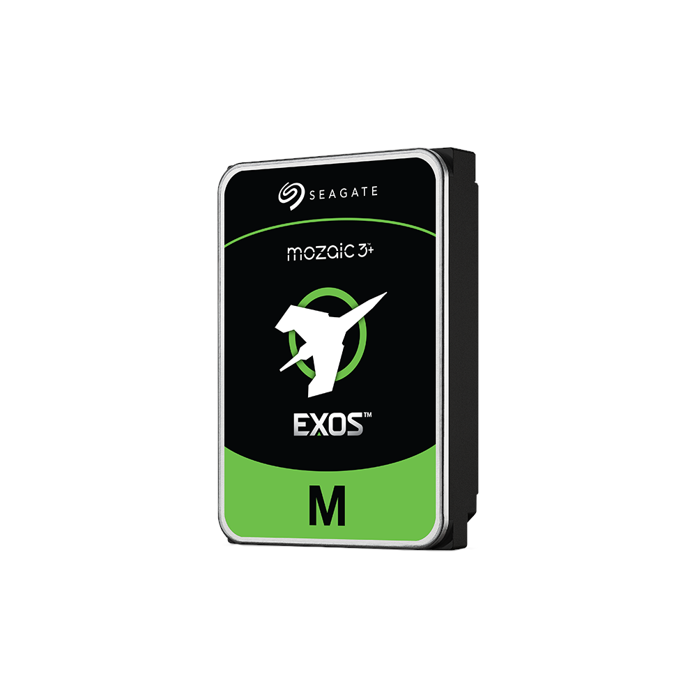 A large main feature product image of Seagate EXOS M 3.5" Enterprise HDD - 28TB 512MB