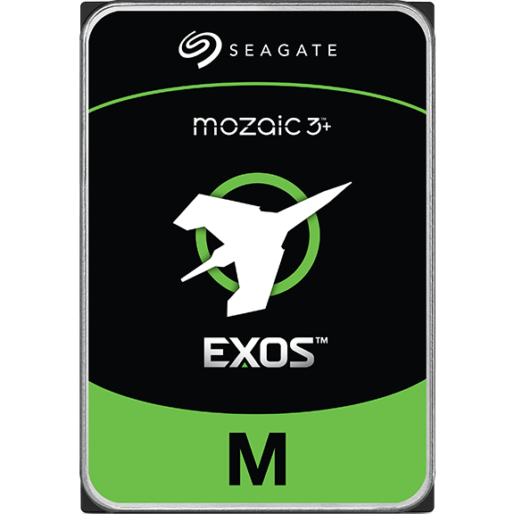 A large main feature product image of Seagate EXOS M 3.5" Enterprise HDD - 28TB 512MB