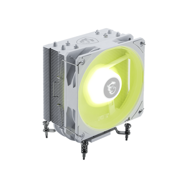 A product image of MSI MAG COREFROZR AA13 CPU Air Cooler - White