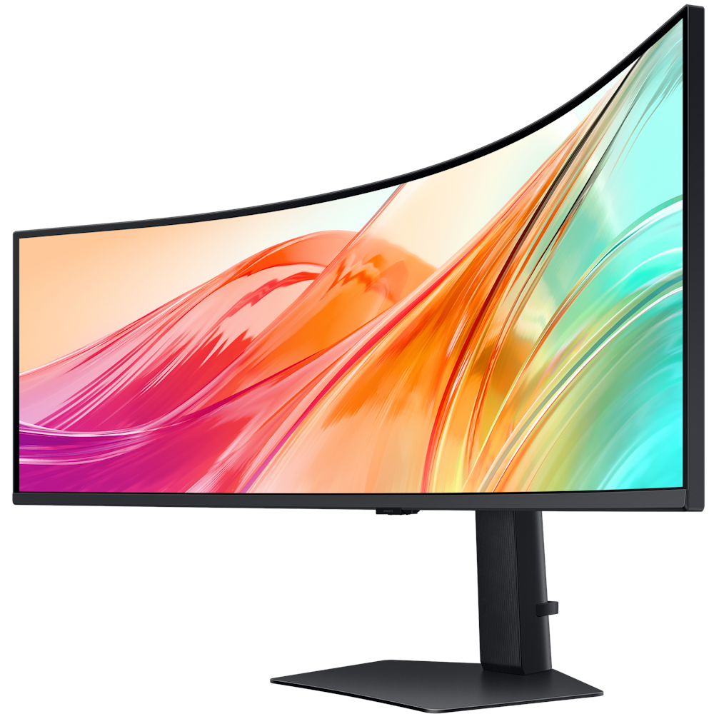 A large main feature product image of Samsung ViewFinity S95UF 49" Curved 1440p 120Hz Business Monitor