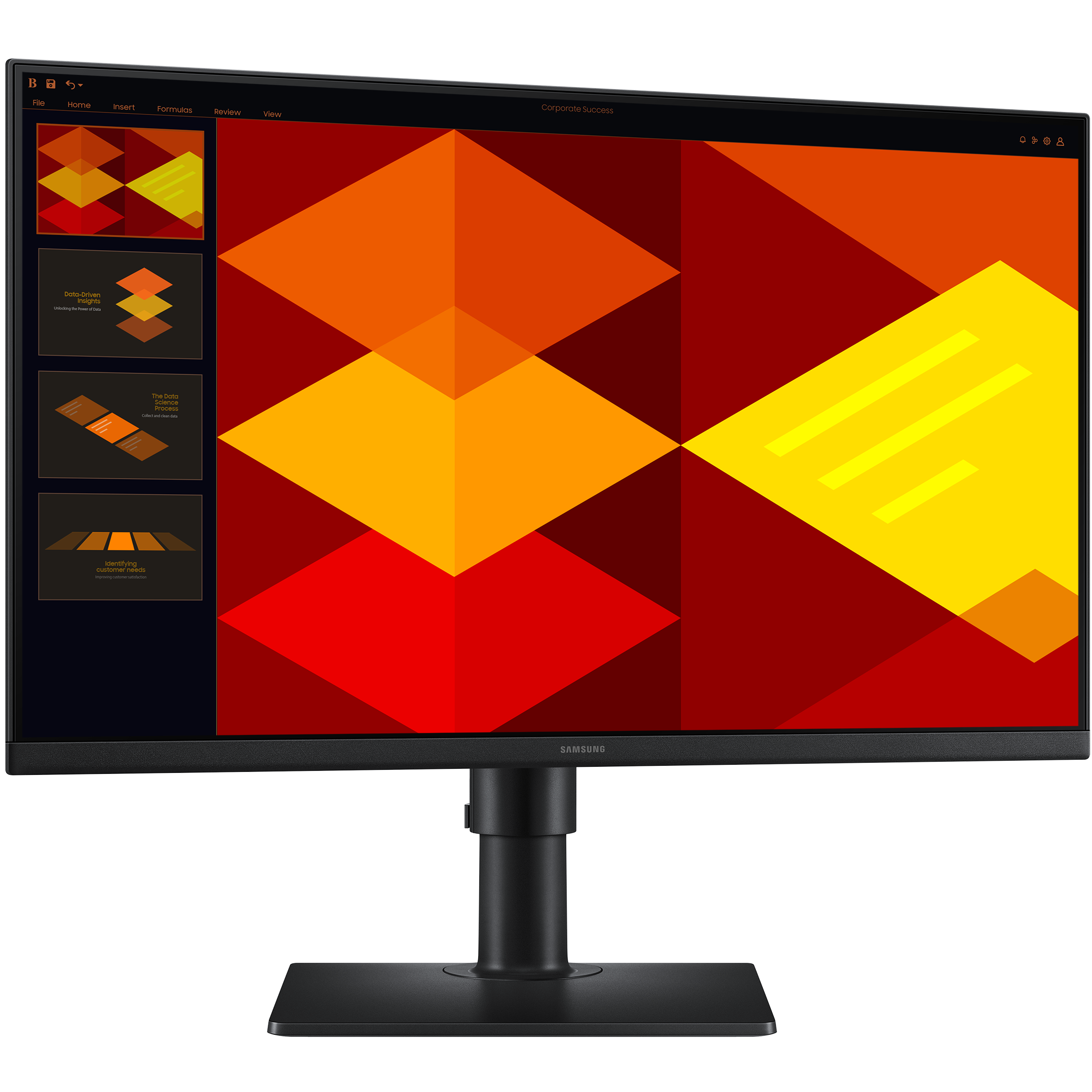 A large main feature product image of Samsung Essential S4 270GD - 27" 1080p 100Hz IPS Monitor