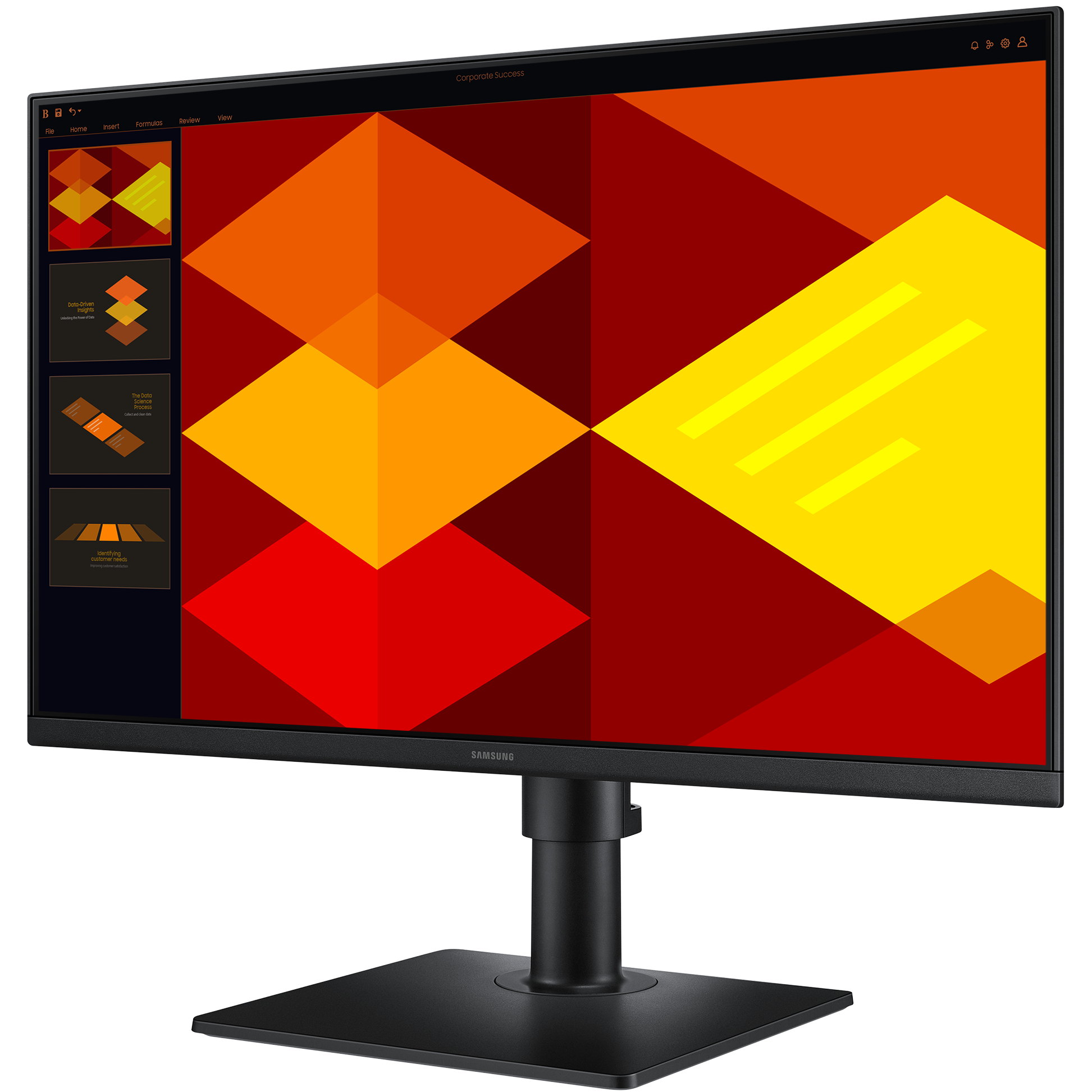 A large main feature product image of Samsung Essential S4 270GD - 27" 1080p 100Hz IPS Monitor