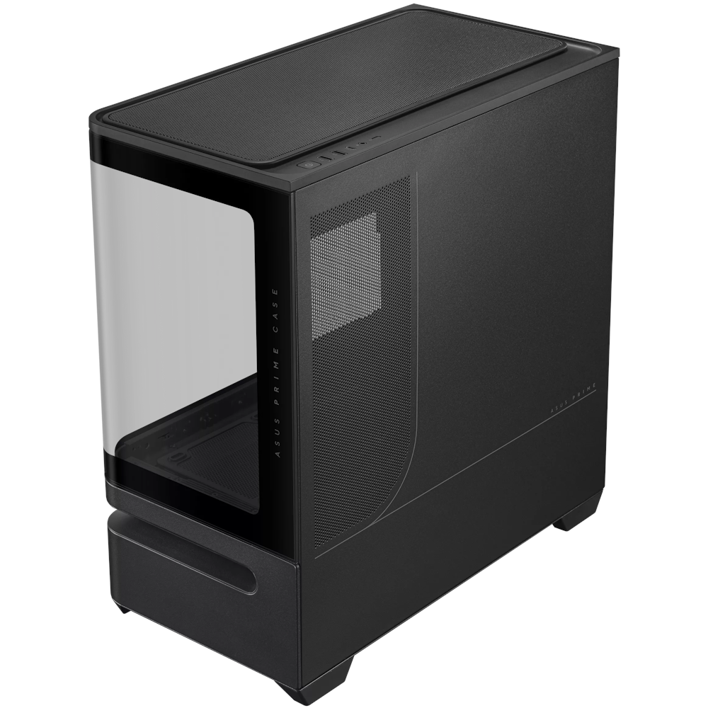 A large main feature product image of ASUS PRIME AP202 mATX Case - Black