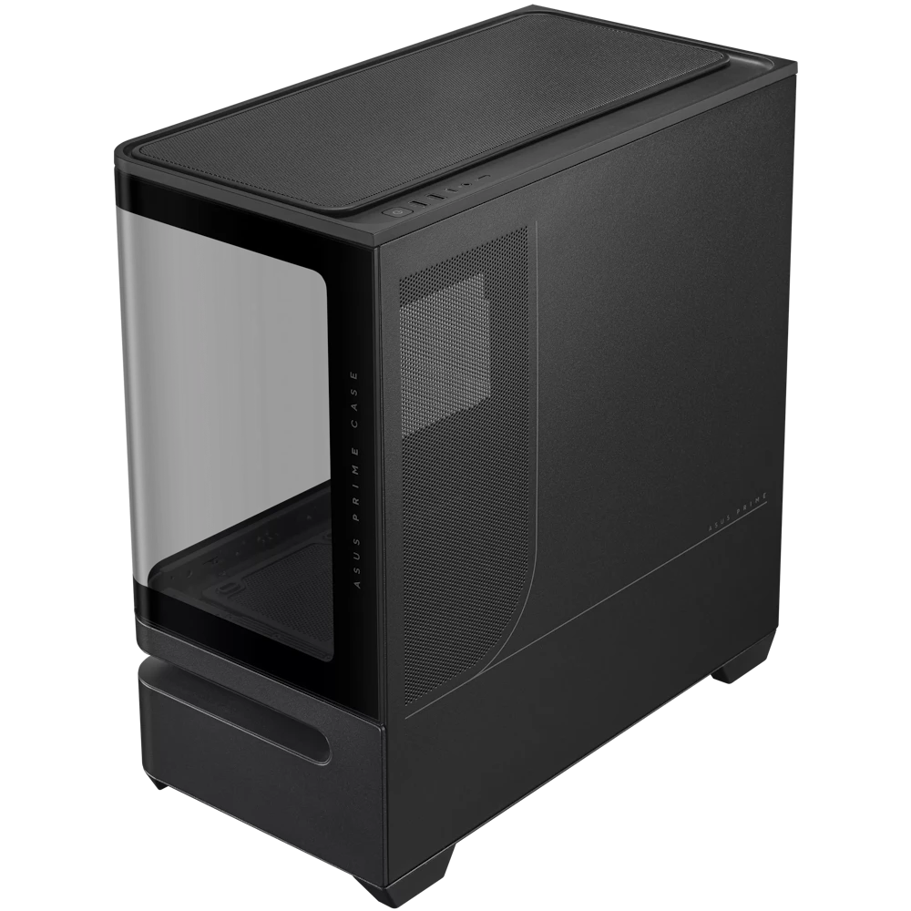 A large main feature product image of ASUS PRIME AP202 mATX Case - Black