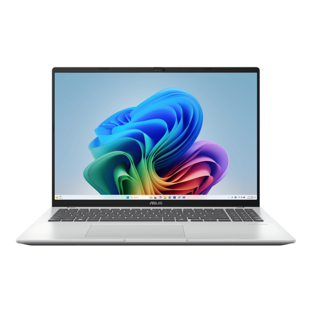 A large main feature product image of ASUS Vivobook 16 (M1607) - 16" Ryzen AI 5 330, 16GB/512GB - Win 11 Copilot+ AI Notebook