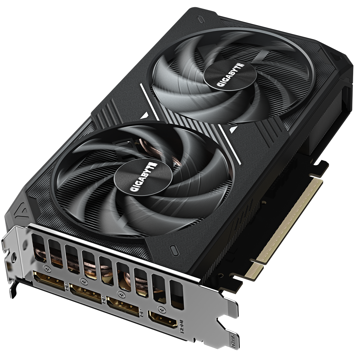 A large main feature product image of Gigabyte GeForce RTX 5060 Ti Windforce Max OC 16GB GDDR7