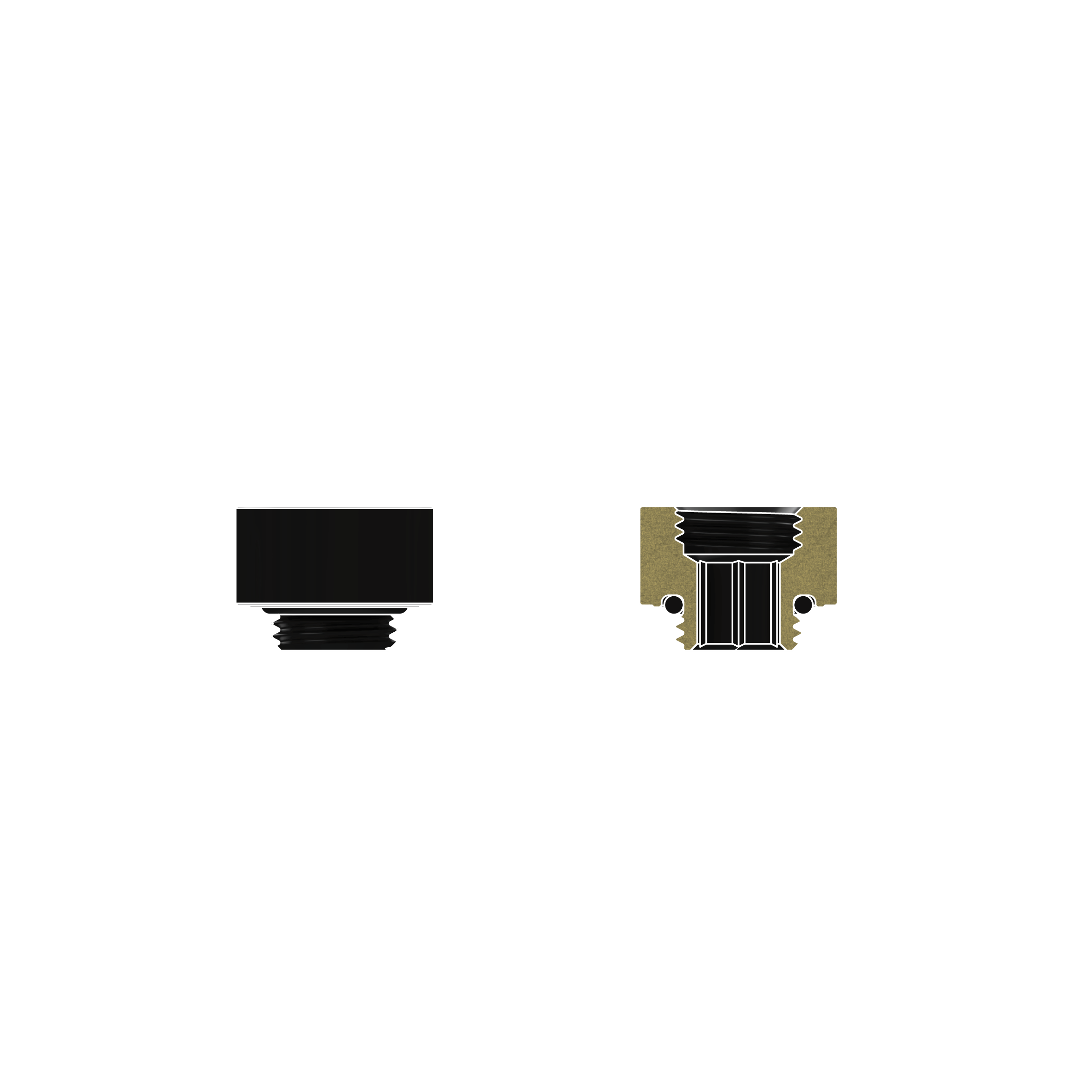 A large main feature product image of Thermal Grizzly DeltaMate Extender MF10 - G1/4" 10mm Extension Fitting