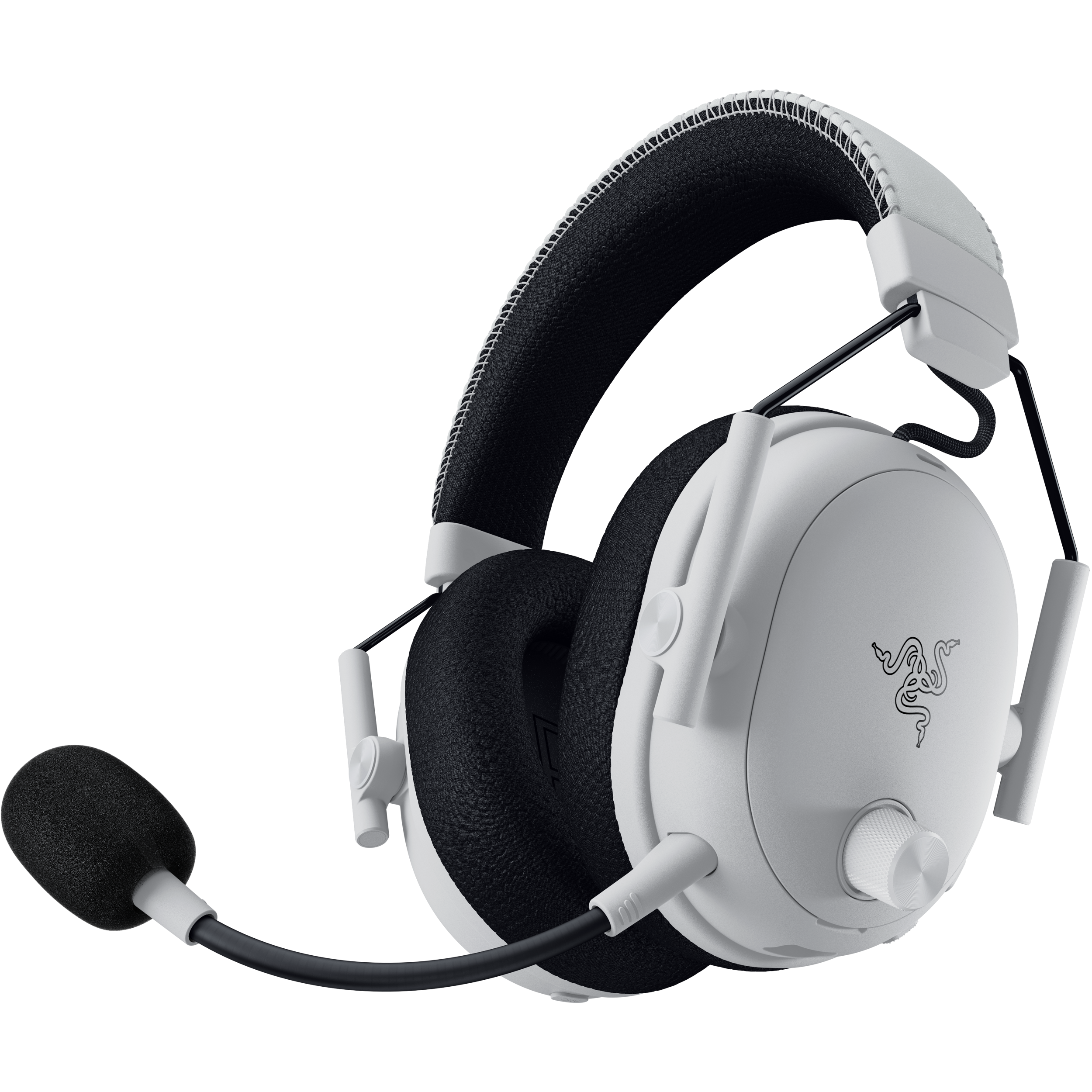 A large main feature product image of Razer BlackShark V3 Pro - Wireless ANC Gaming Headset (White)