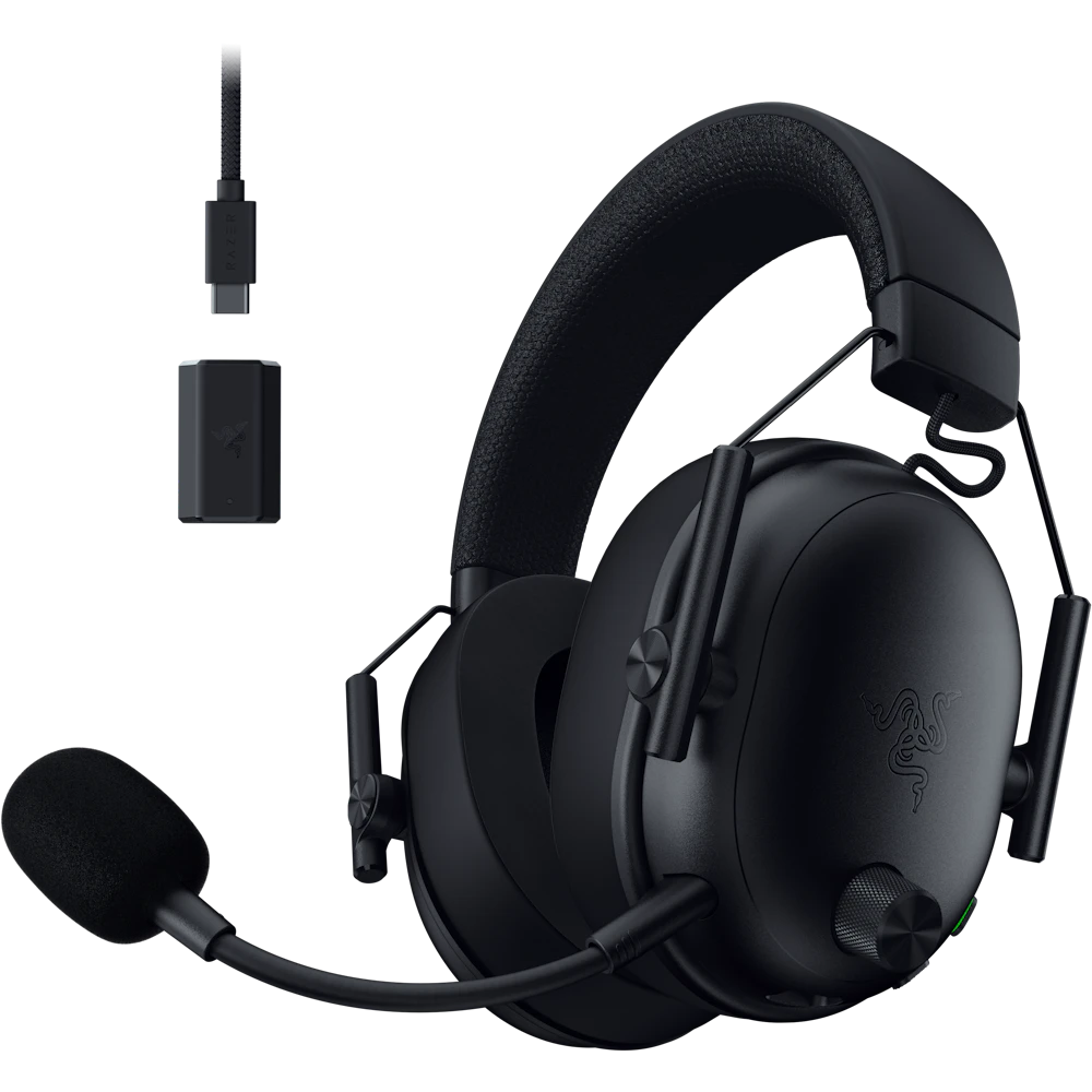 A large main feature product image of Razer BlackShark V3 - Wireless Gaming Headset (Black)