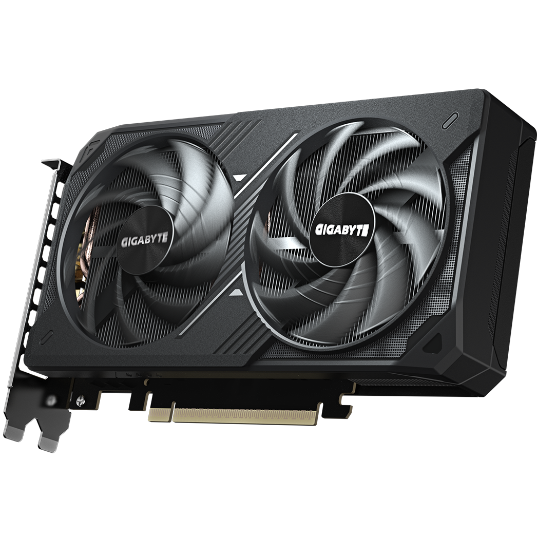 A large main feature product image of Gigabyte GeForce RTX 5060 Ti Windforce Max OC 8GB GDDR7