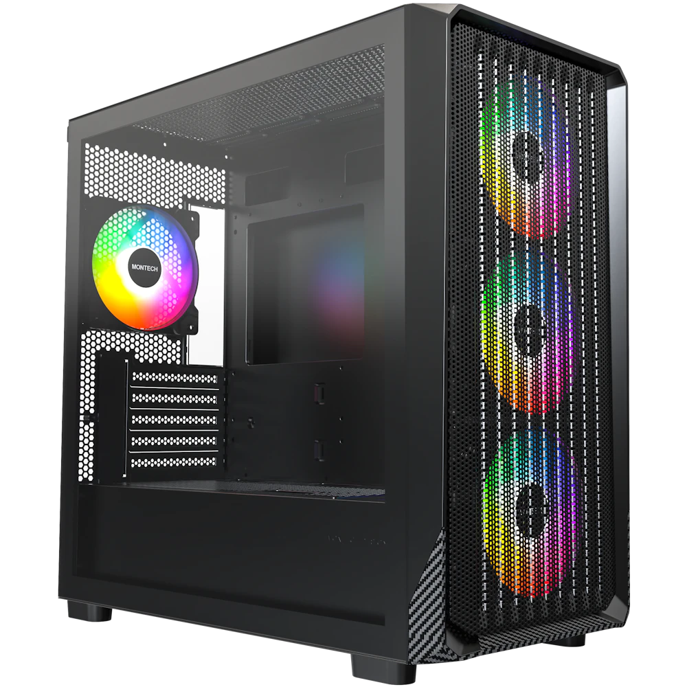 A large main feature product image of Montech X5M Micro Tower Case (Black)