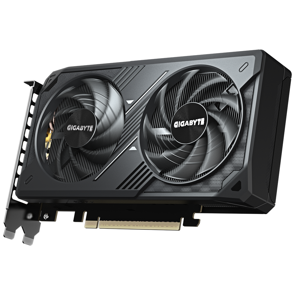 A large main feature product image of Gigabyte GeForce RTX 5060 Windforce Max OC 8GB GDDR7