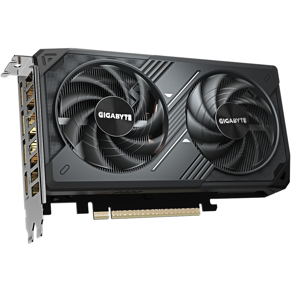 A large main feature product image of Gigabyte GeForce RTX 5060 Windforce Max OC 8GB GDDR7