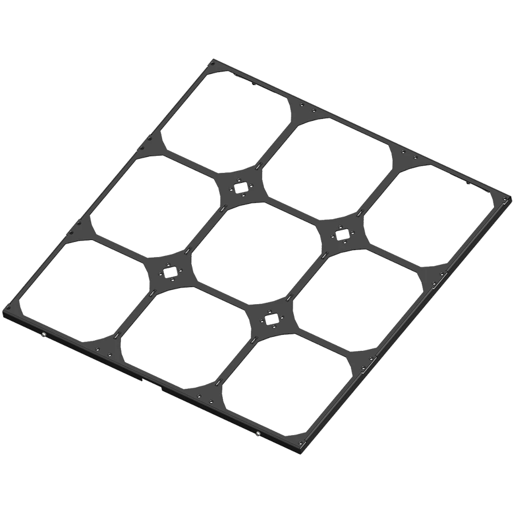 A large main feature product image of Watercool MO-RA IV 400 140mm Fan Frame