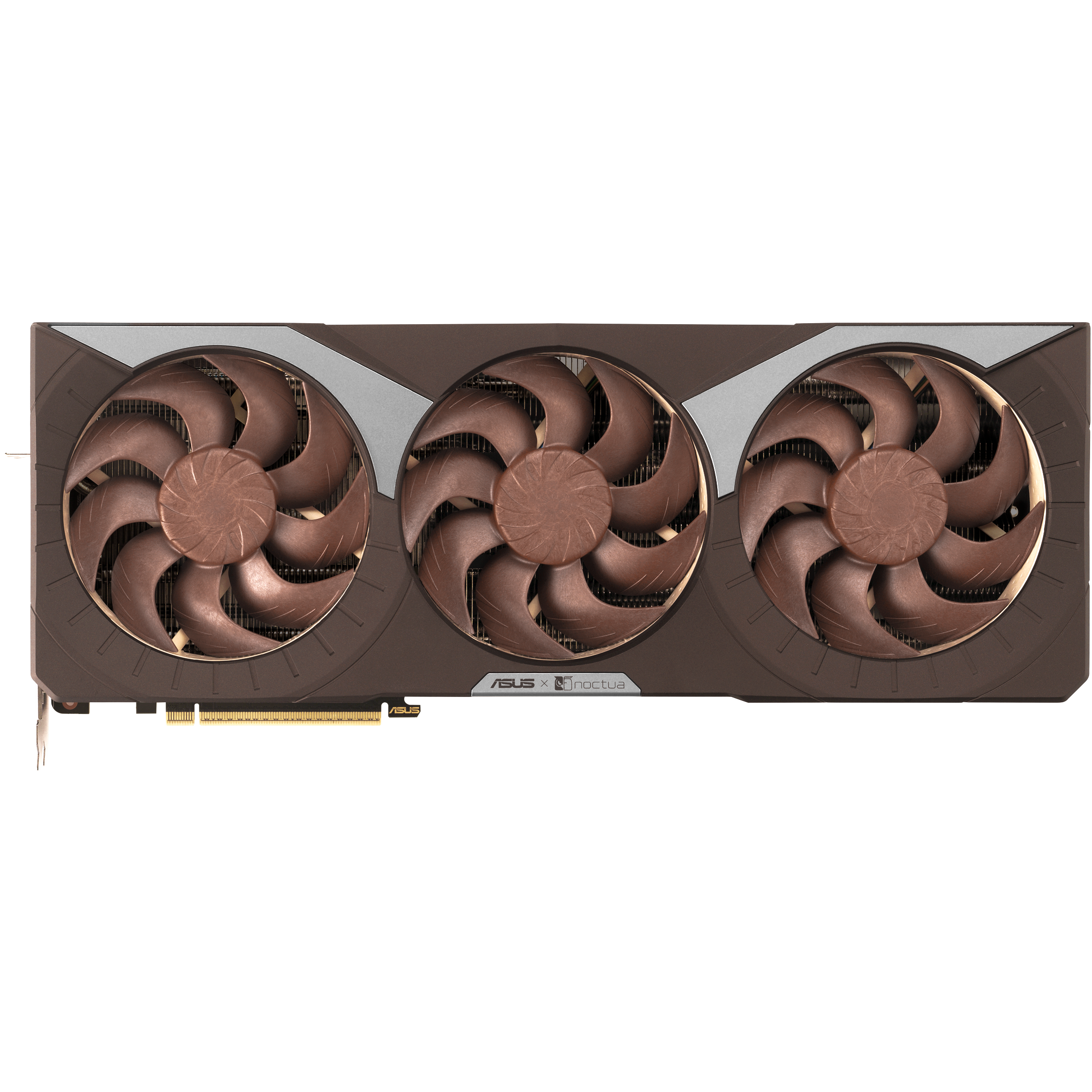A large main feature product image of ASUS GeForce RTX 5080 OC 16GB GDDR7 - Noctua Edition