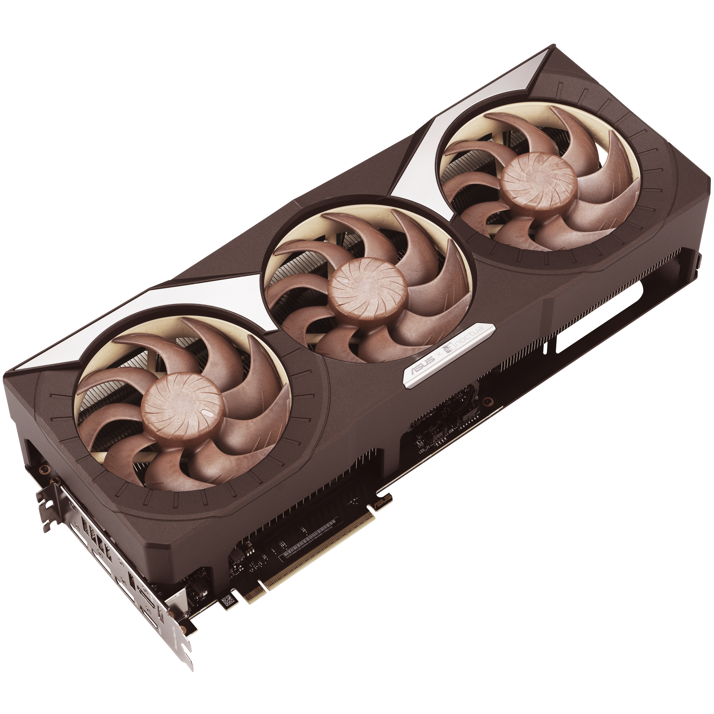 A large main feature product image of ASUS GeForce RTX 5080 OC 16GB GDDR7 - Noctua Edition