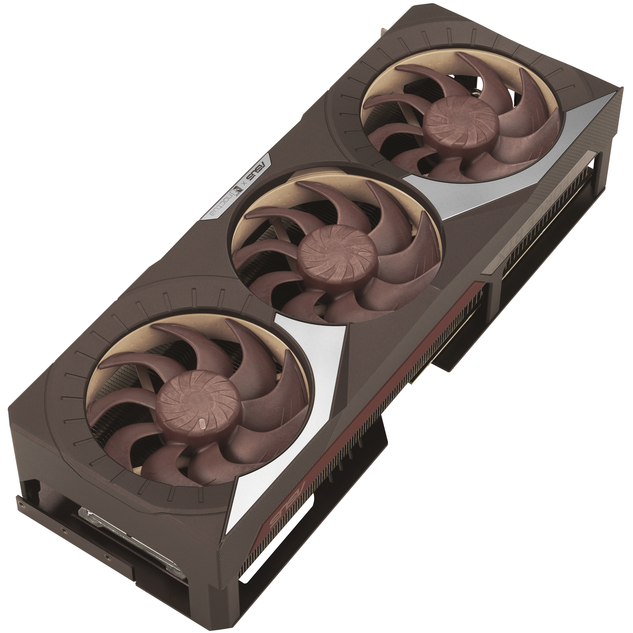 A large main feature product image of ASUS GeForce RTX 5080 OC 16GB GDDR7 - Noctua Edition
