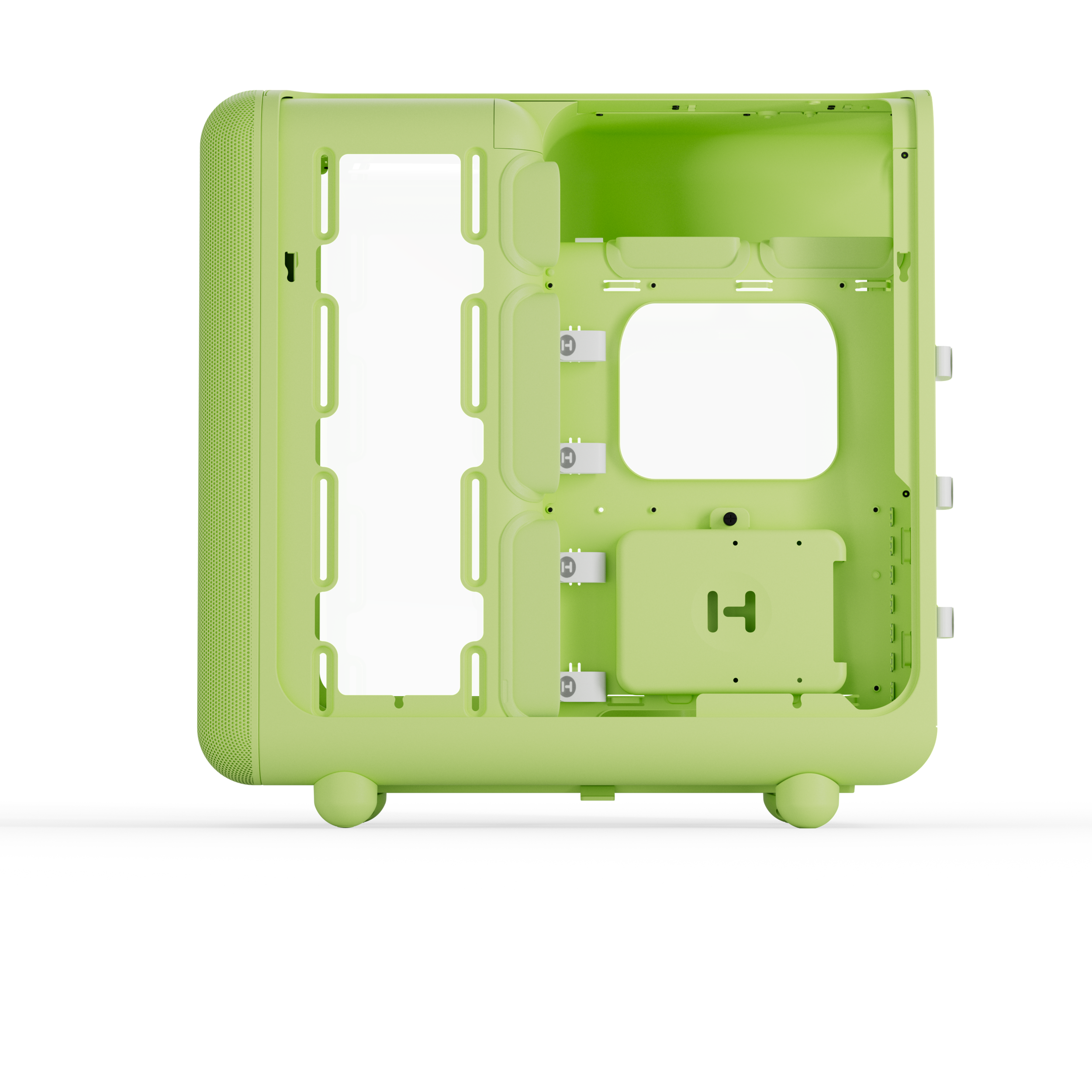 A large main feature product image of HYTE X50 Tempered Glass Mid Tower Case (Matcha Milk)