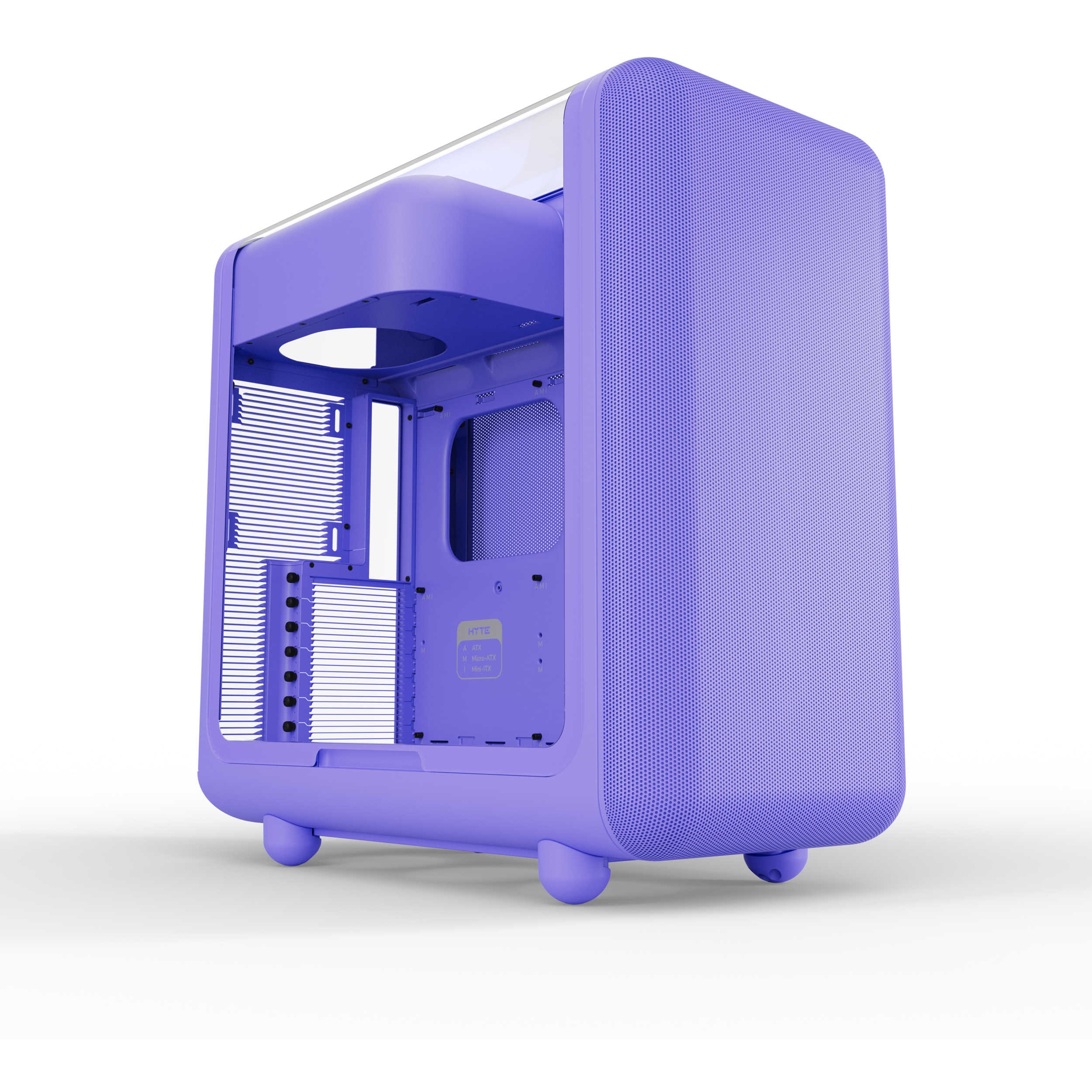 A large main feature product image of HYTE X50 Tempered Glass Mid Tower Case (Taro Milk)