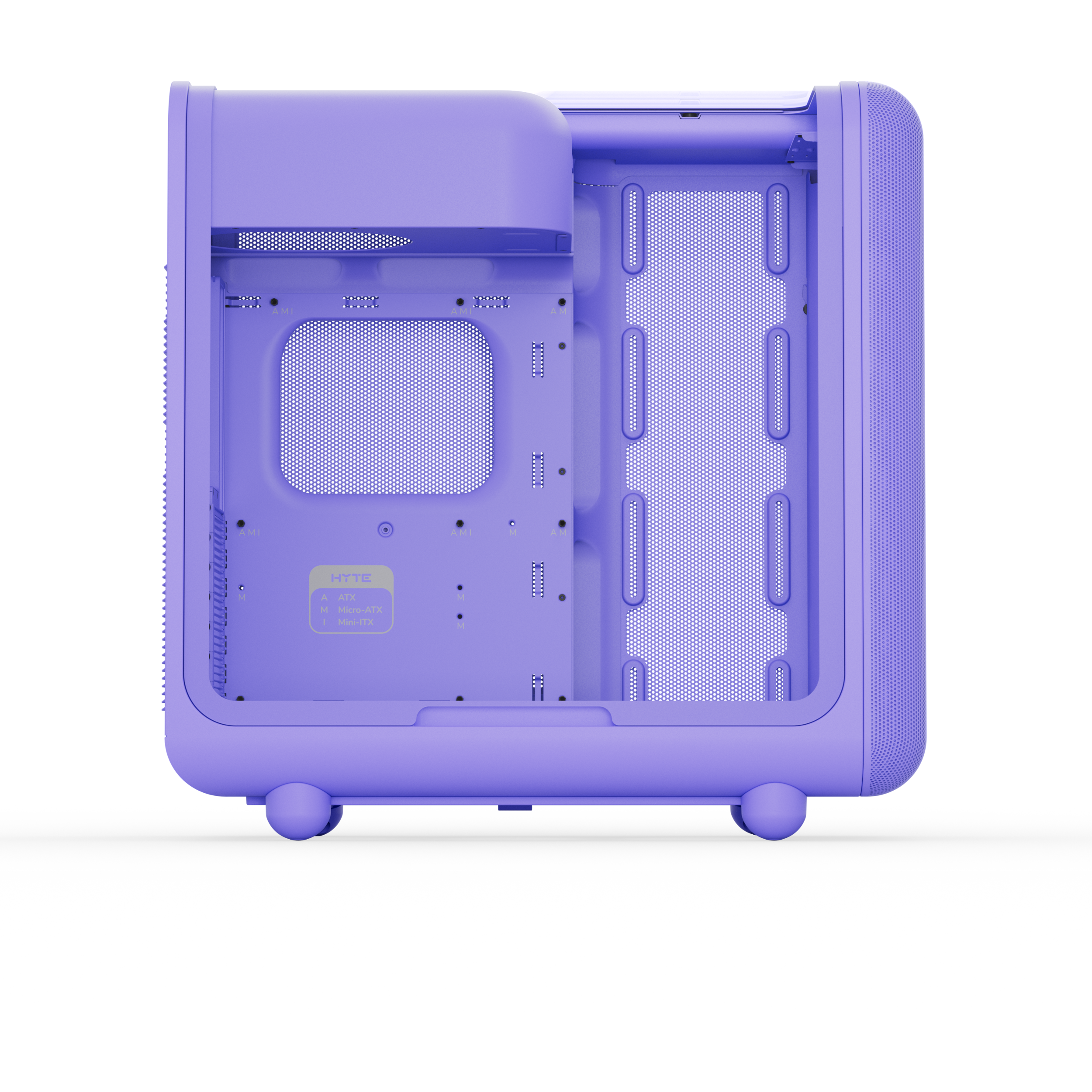 A large main feature product image of HYTE X50 Tempered Glass Mid Tower Case (Taro Milk)