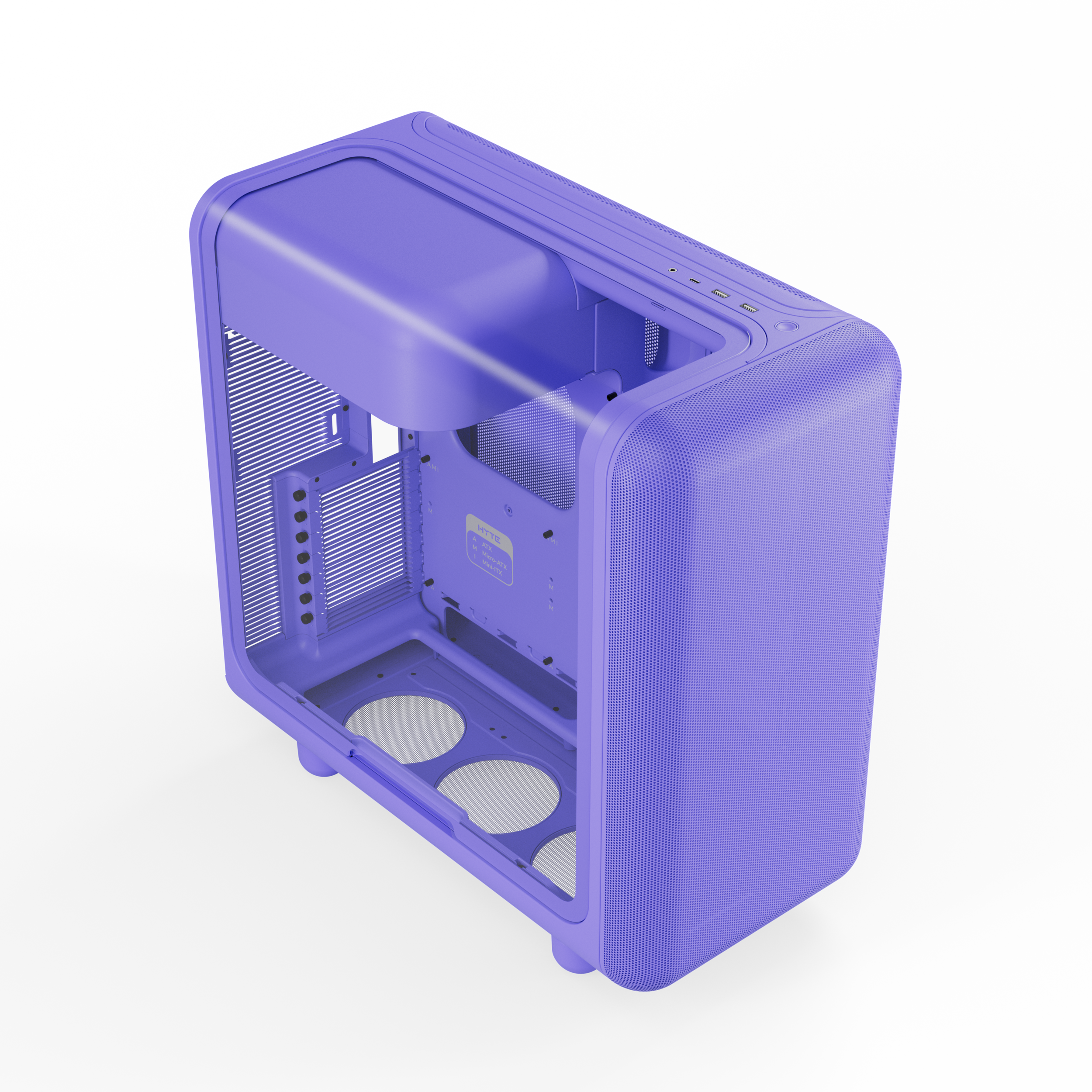 A large main feature product image of HYTE X50 Tempered Glass Mid Tower Case (Taro Milk)