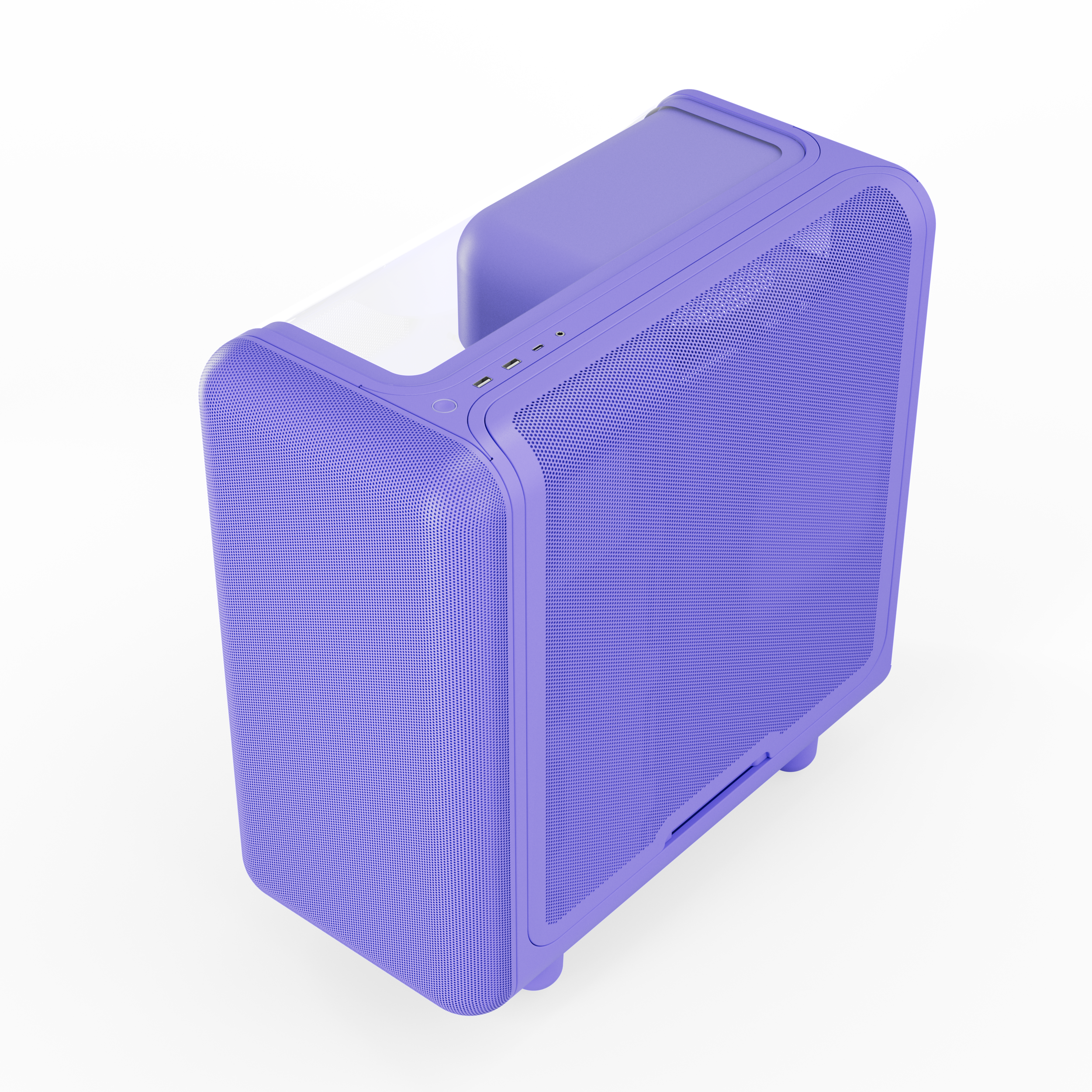 A large main feature product image of HYTE X50 Tempered Glass Mid Tower Case (Taro Milk)