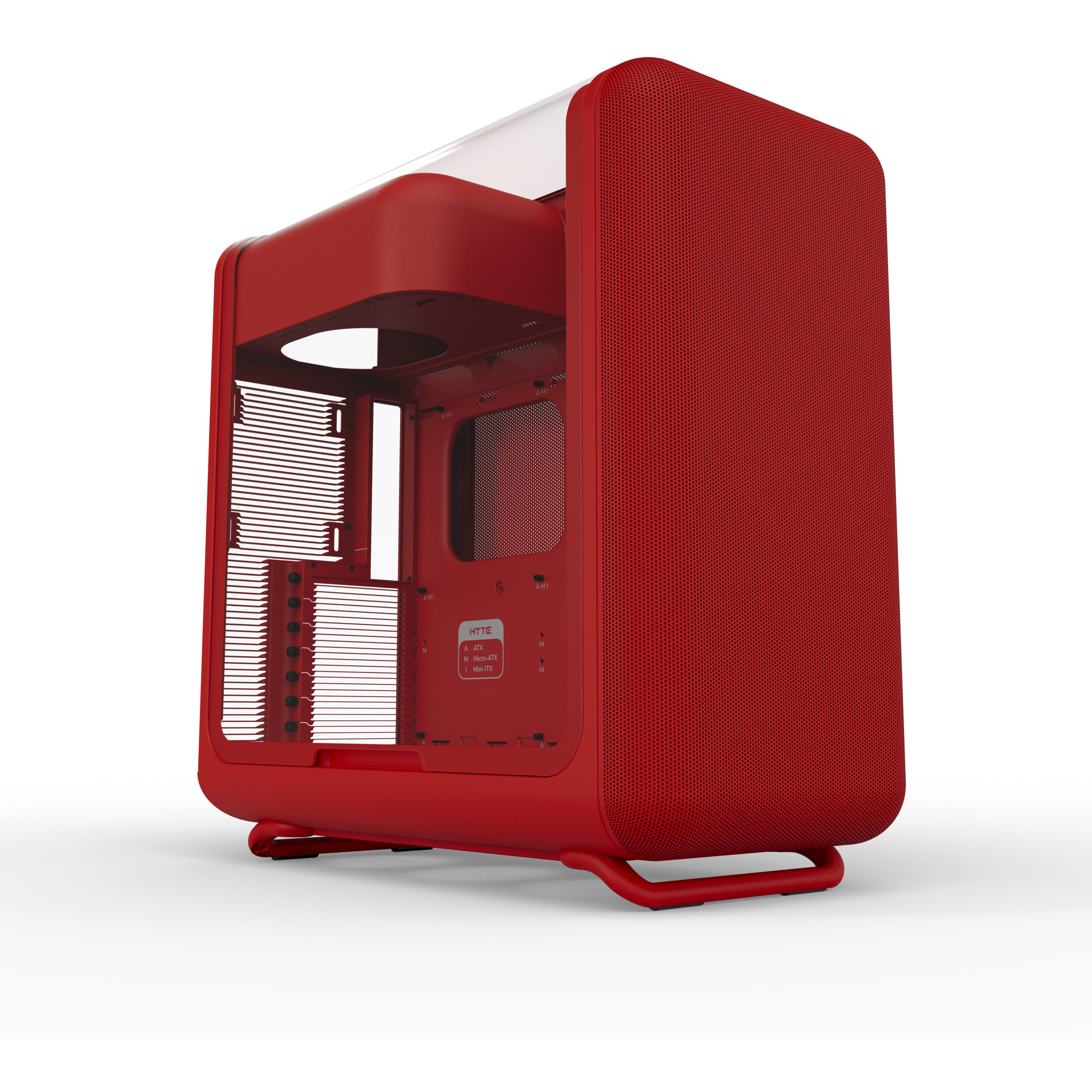 A large main feature product image of HYTE X50 Tempered Glass Mid Tower Case (Wild Cherry)