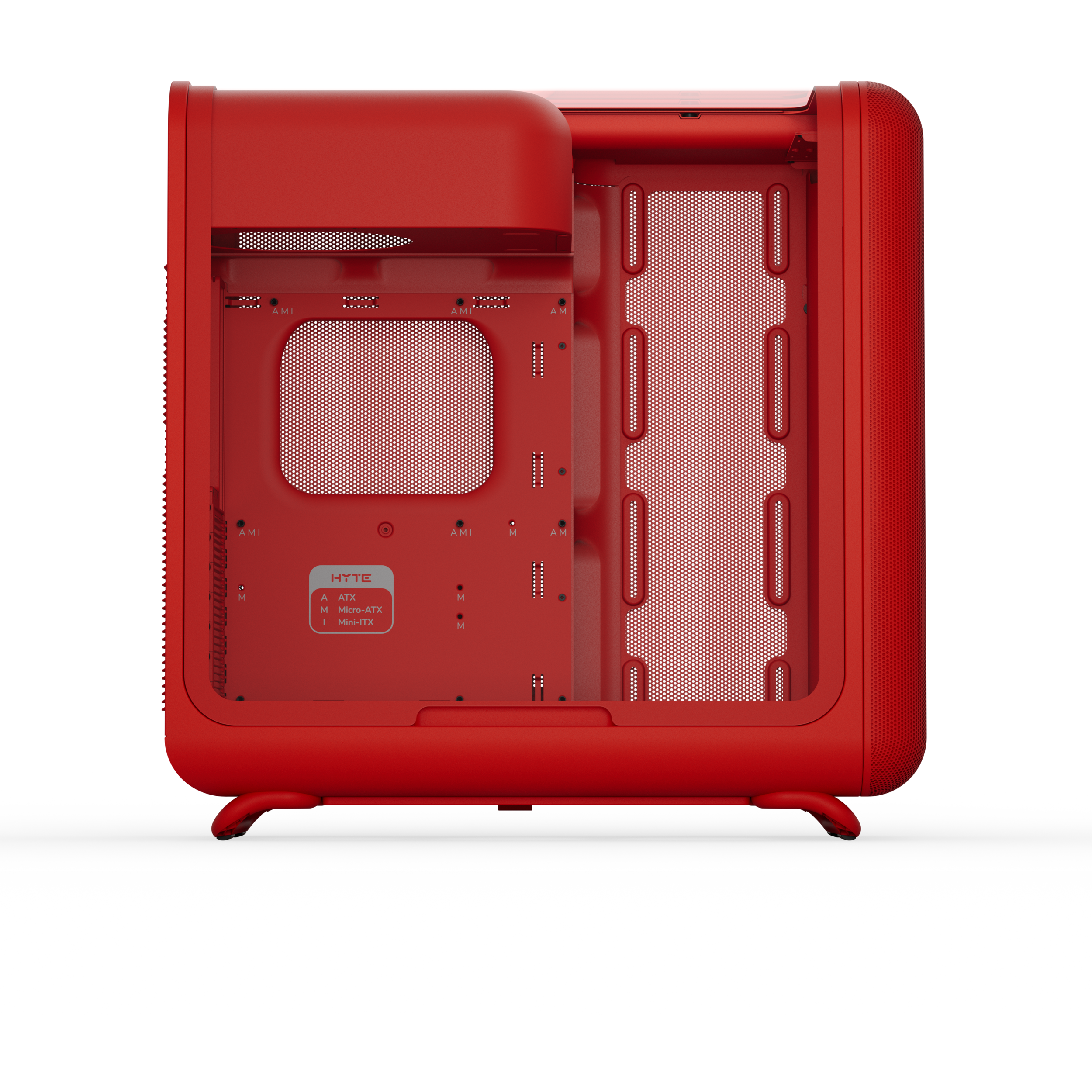 A large main feature product image of HYTE X50 Tempered Glass Mid Tower Case (Wild Cherry)