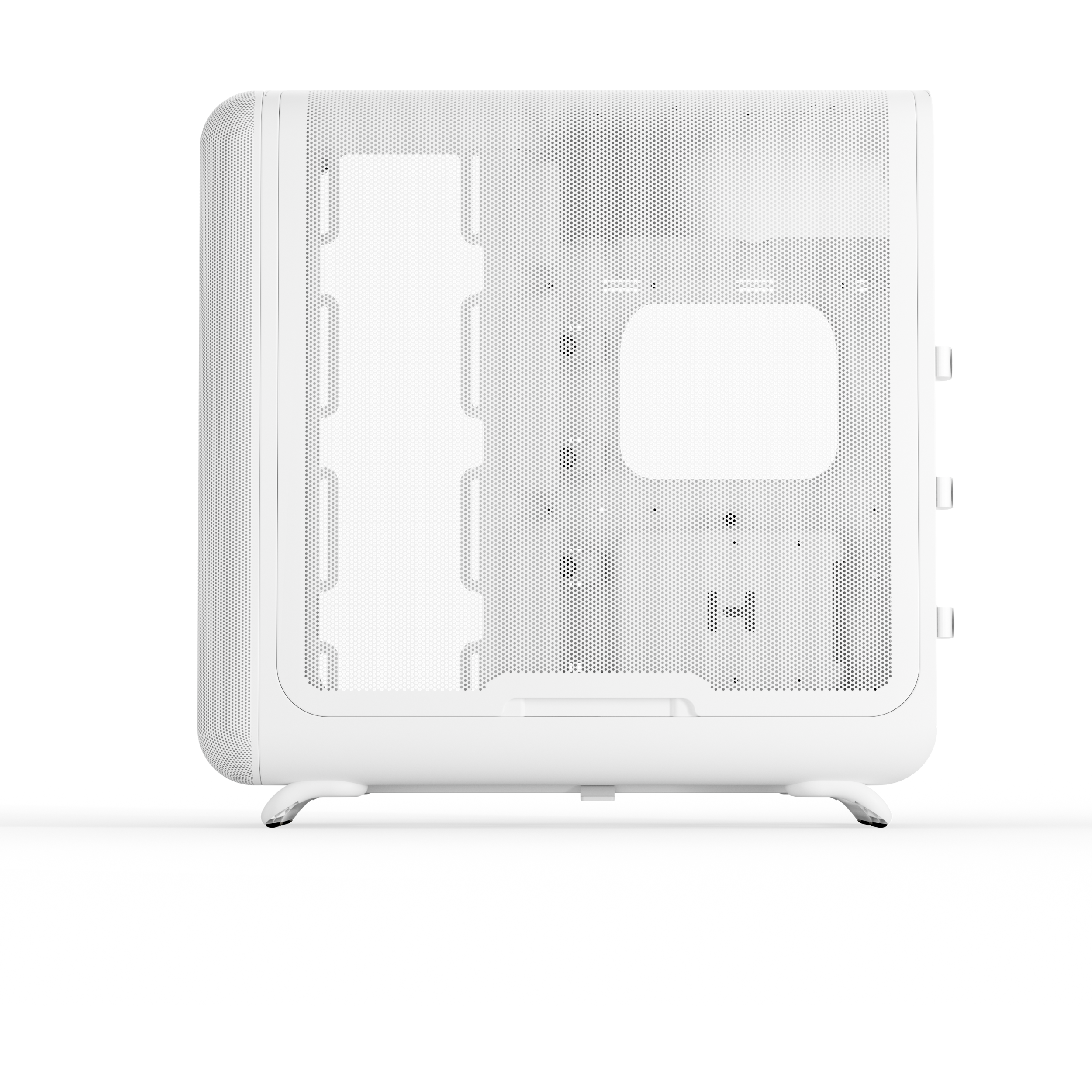 A large main feature product image of HYTE X50 Tempered Glass Mid Tower Case (Snow White)