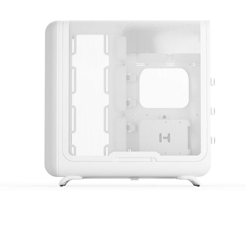 A large main feature product image of HYTE X50 Tempered Glass Mid Tower Case (Snow White)