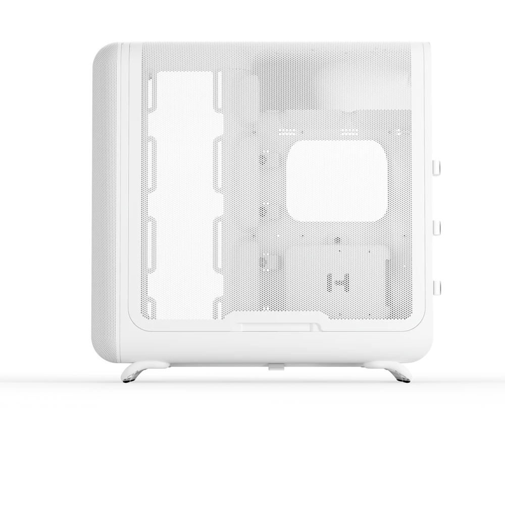 A large main feature product image of HYTE X50 Tempered Glass Mid Tower Case (Snow White)