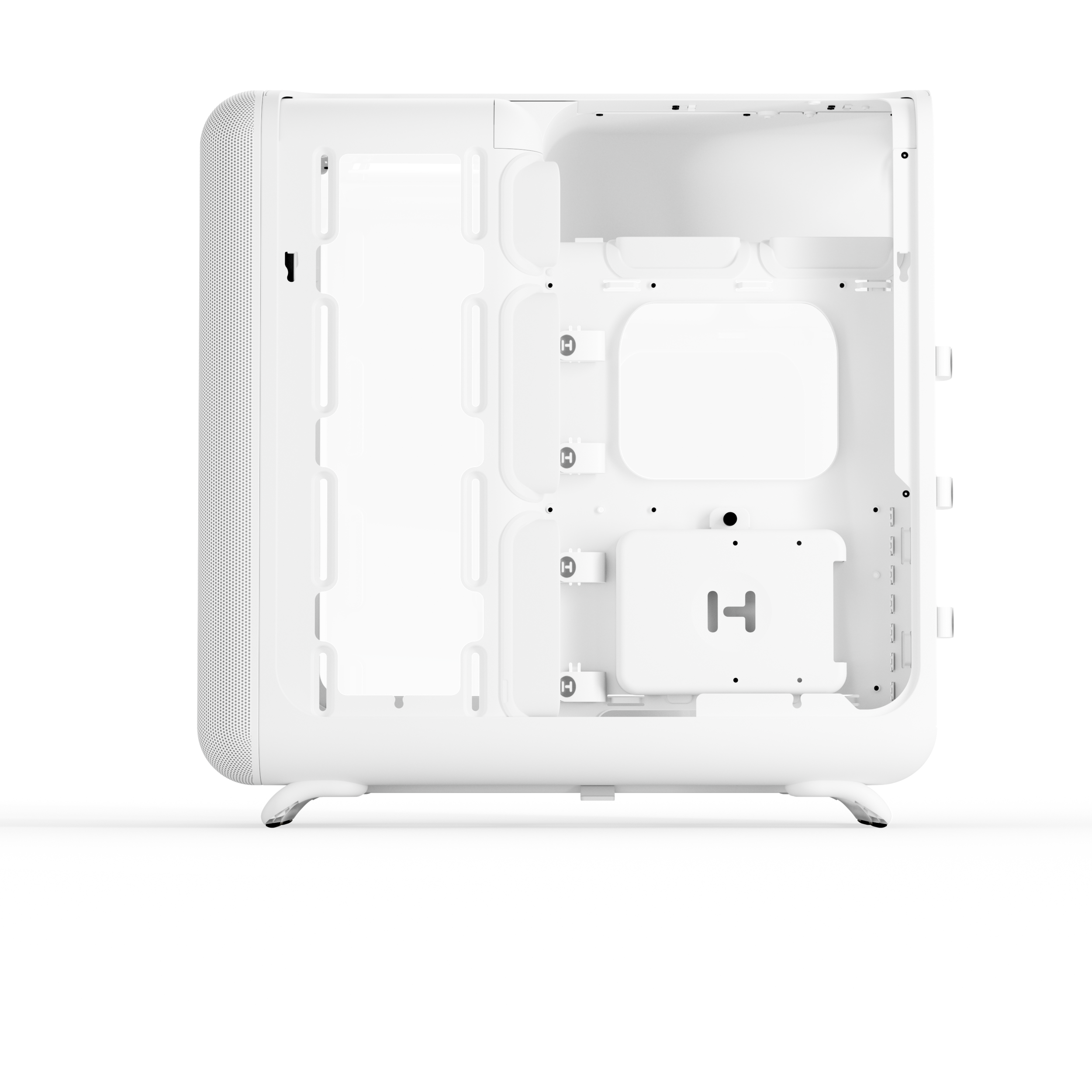 A large main feature product image of HYTE X50 Tempered Glass Mid Tower Case (Snow White)