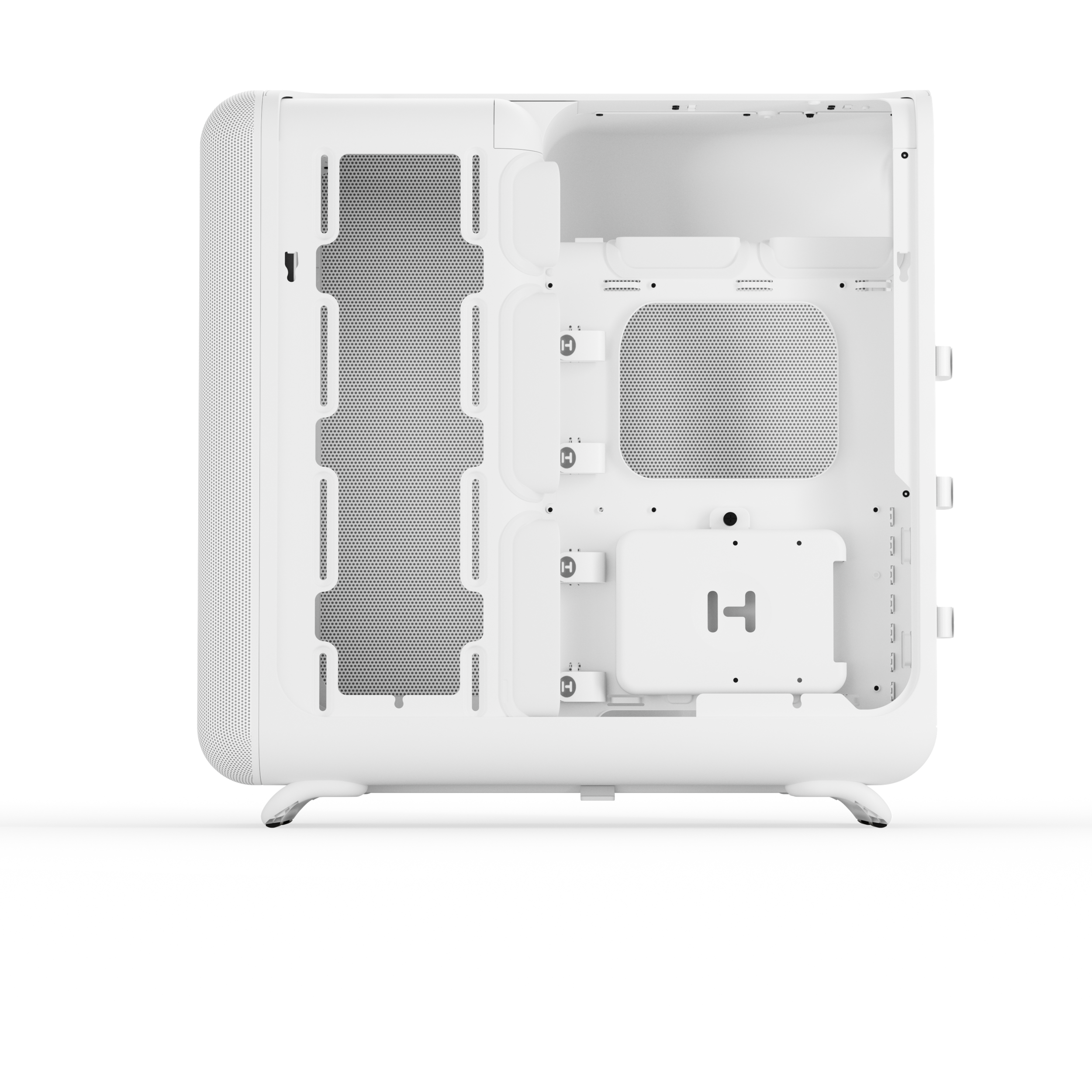 A large main feature product image of HYTE X50 Mesh Mid Tower Case (Snow White)