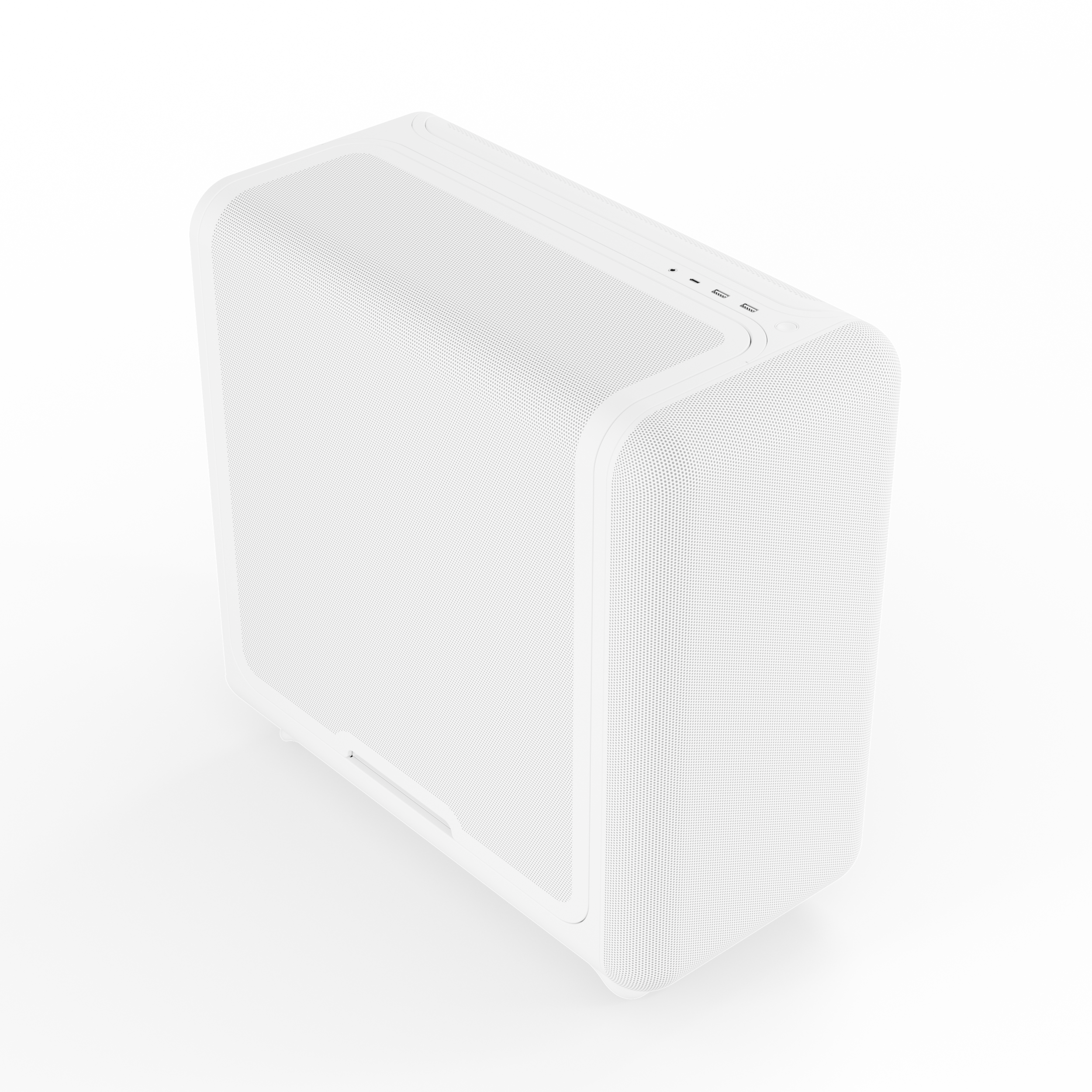 A large main feature product image of HYTE X50 Mesh Mid Tower Case (Snow White)