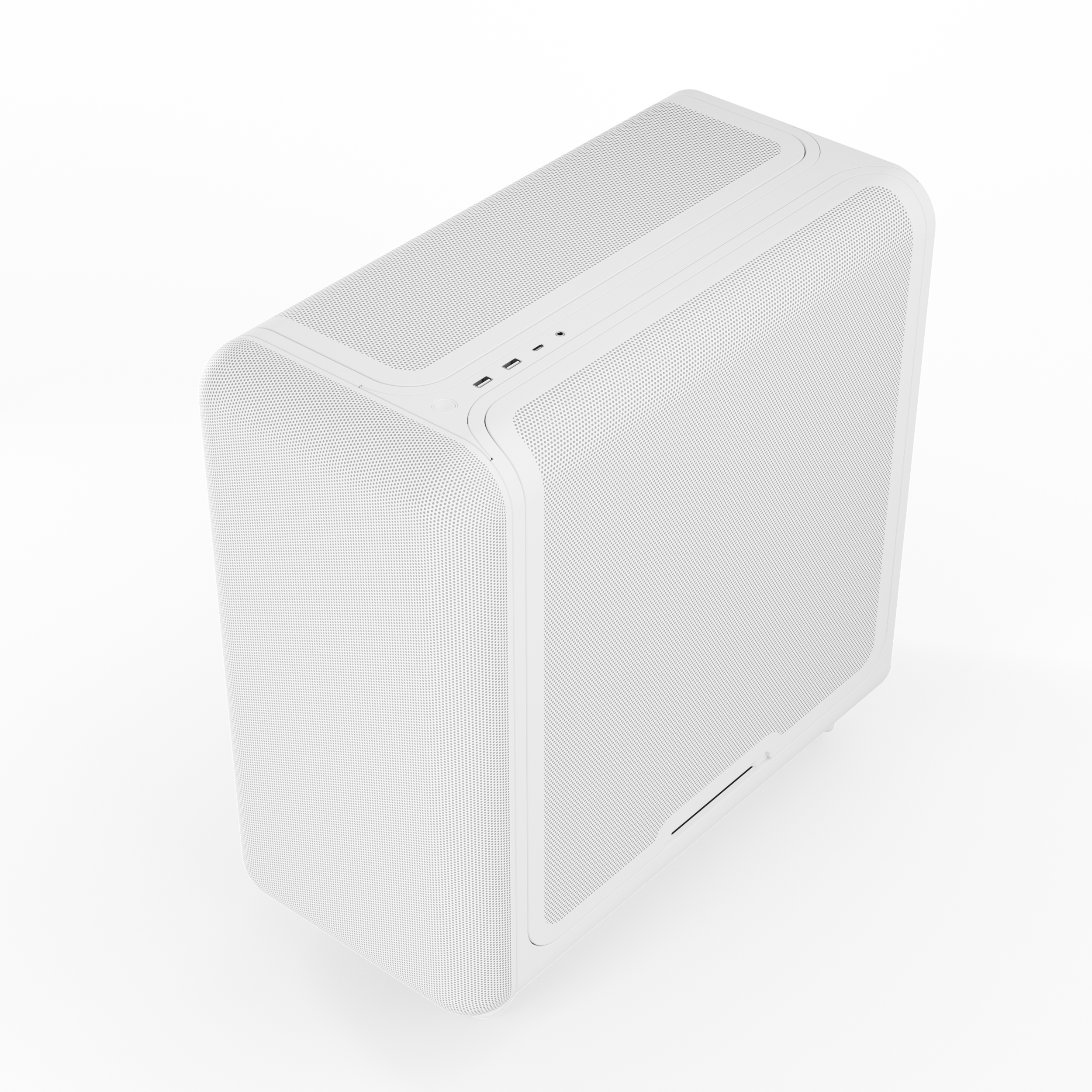 A large main feature product image of HYTE X50 Mesh Mid Tower Case (Snow White)