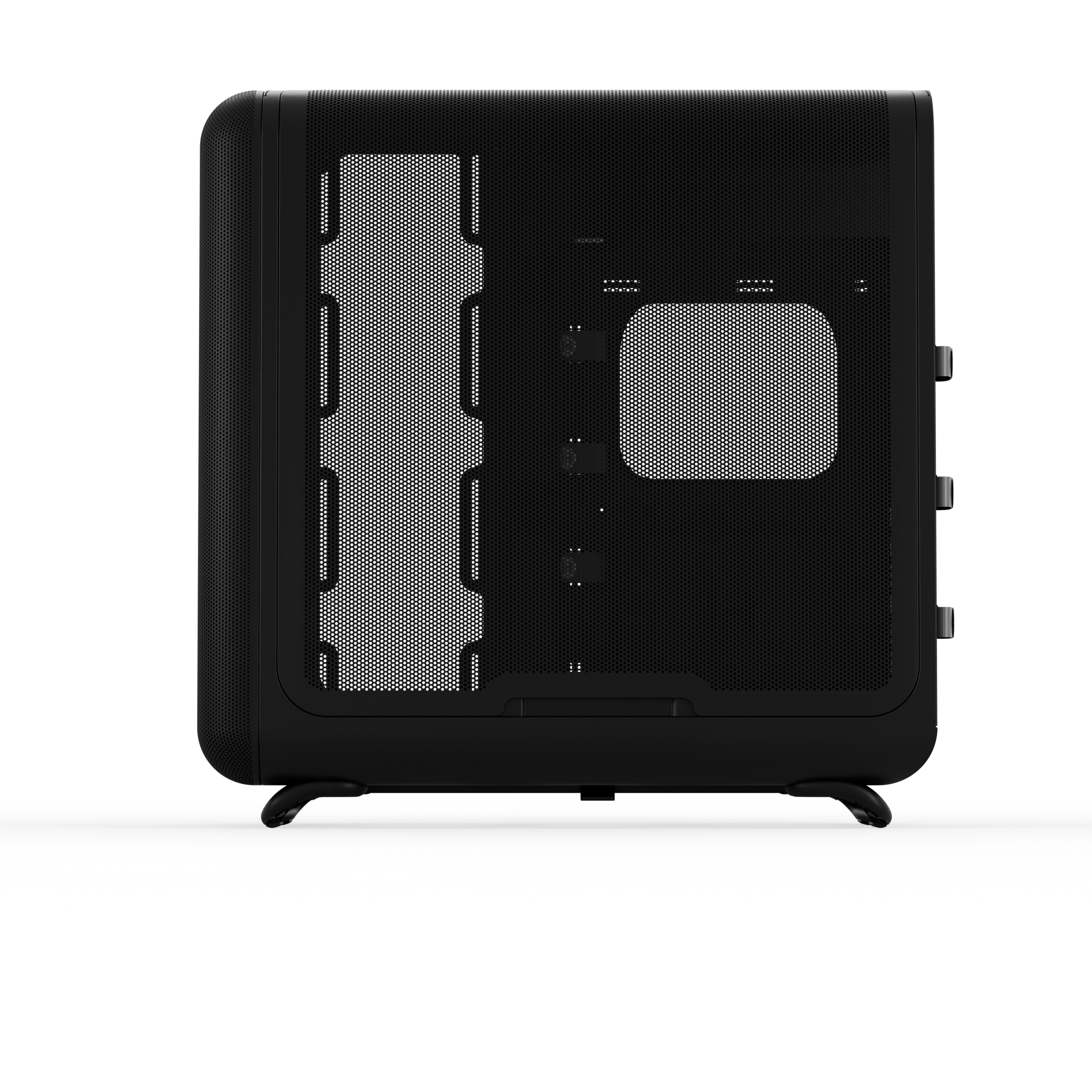 A large main feature product image of HYTE X50 Tempered Glass Mid Tower Case (Pitch Black)