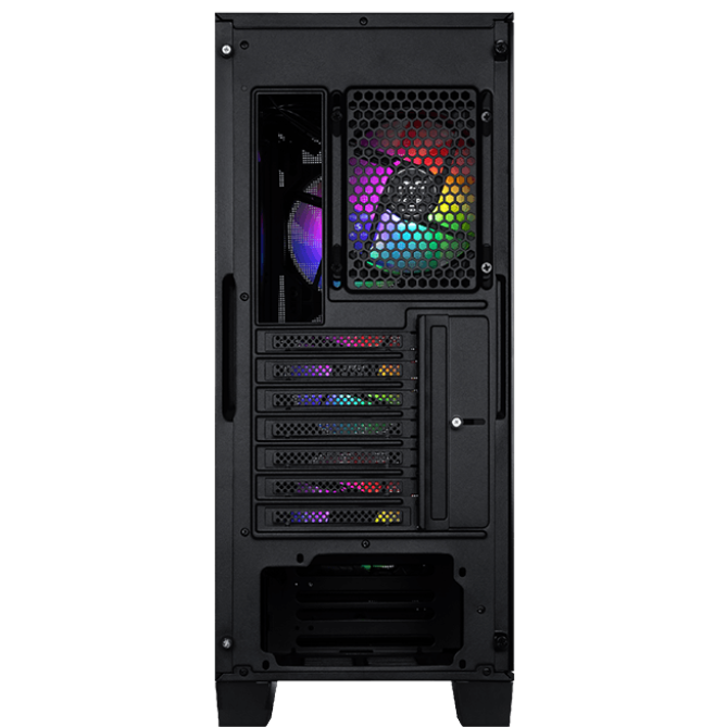 A large main feature product image of MSI MAG Forge 130A Airflow Mid Tower Case - Black