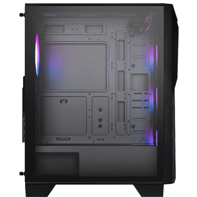 A large main feature product image of MSI MAG Forge 130A Airflow Mid Tower Case - Black
