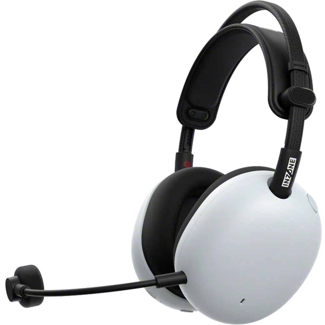 A large main feature product image of SONY InZone H9II Tri-Band Wireless Gaming Headset - White